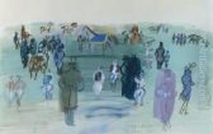 La Pelouse A Epsom by Raoul Dufy