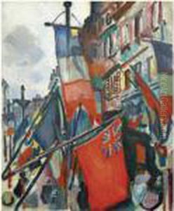 Le Havre, 14 Juillet by Raoul Dufy