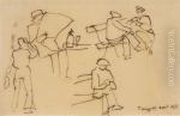 Trois Dessins (1. Les Cavaliers; 2. Etude Pour 'tartarin Detarascon'; 3. Toulon) - view 1