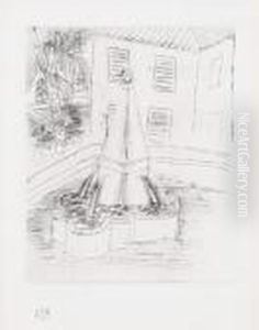 Fontaine A Vence. by Raoul Dufy