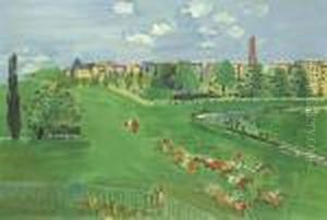 Le Champ De Courses A Auteuil by Raoul Dufy