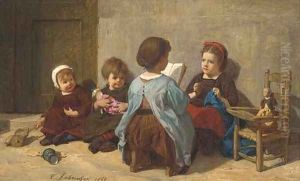The young teacher by Timoleon Marie Lobrichon