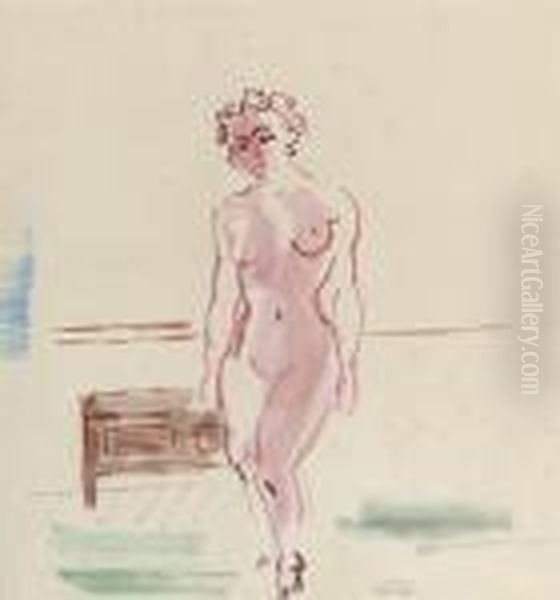 Nu Debout Dans L'atelier - view 1