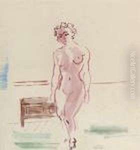 Nu Debout Dans L'atelier by Raoul Dufy