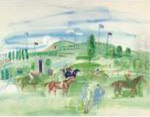 Deauville, Avant Le Depart by Raoul Dufy
