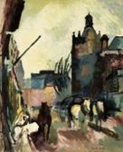 L'attelage (rue De Falaise) by Raoul Dufy