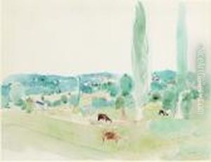 Paysage De Montfort-l'amaury by Raoul Dufy