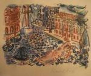 Baigneuse, Illustration. Vers 1925. by Raoul Dufy