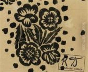 Fabric Design. Floral Motif. by Raoul Dufy