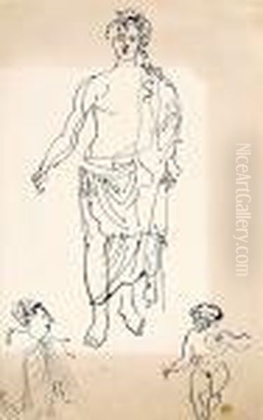 Personnages De L'antiquite (etude) - view 1