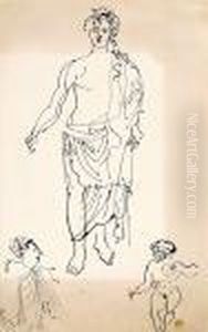 Personnages De L'antiquite (etude) by Raoul Dufy