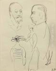 Etude De Personnages by Raoul Dufy
