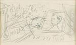 Personnage Au Violon by Raoul Dufy