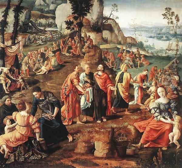 The Miracle of the Loaves and Fishes by Lambert Lombard
