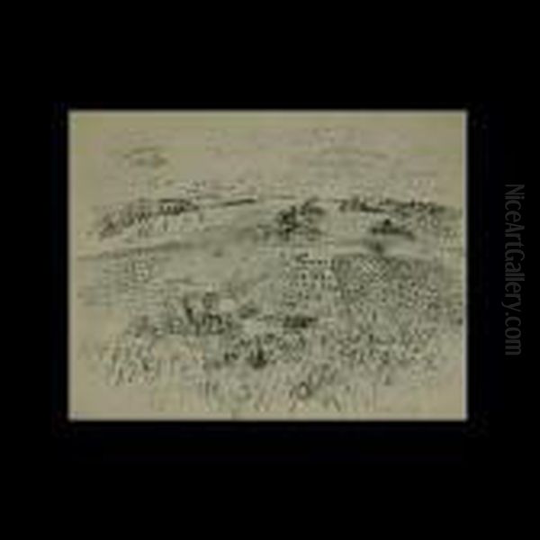 French The Harvest.
Lithograph - view 1