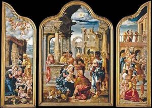 Triptych 1532-33 by Lambert Lombard