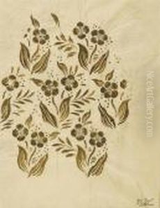 Fleurs Dorees. Fabric Design. by Raoul Dufy