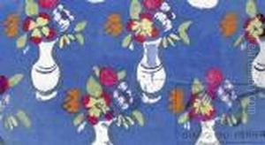 Flowers In A Vase. Fabric Design. by Raoul Dufy