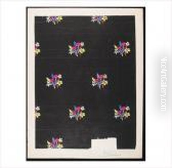 Petits Bouquets, Fond Noir - view 1