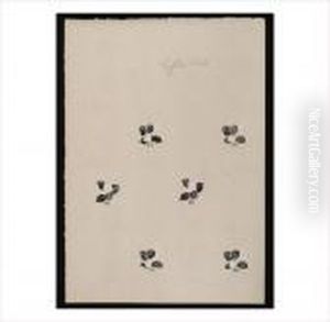 Petits Boutons De Rose Noir Et Blanc by Raoul Dufy