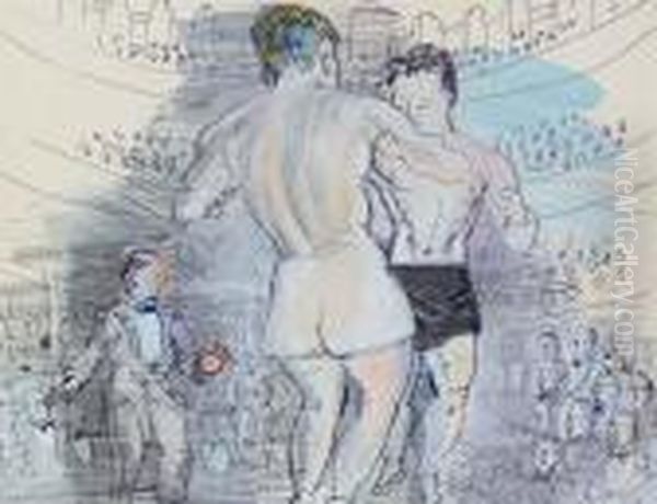 Le Combat De Boxe De Primo Carnera A L'albert-hall A Londres - view 1
