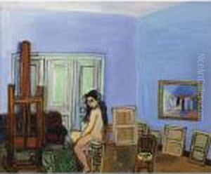 Le Modele Au Tabouret by Raoul Dufy