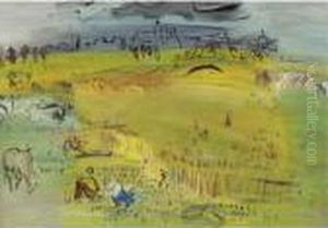 Les Moissons A Langres by Raoul Dufy