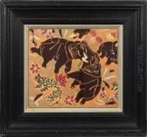 Elefanten Und Leoparden by Raoul Dufy