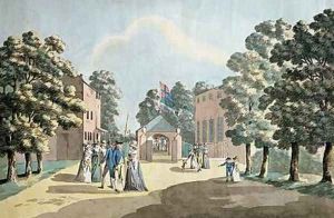 King George III and family at the Spa Well Cheltenham by Peter La Cave