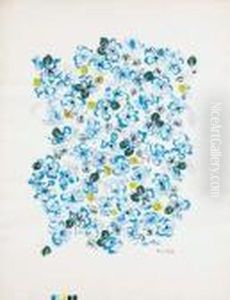 Projet De Tissus - Jetee De Fleurs Bleues by Raoul Dufy
