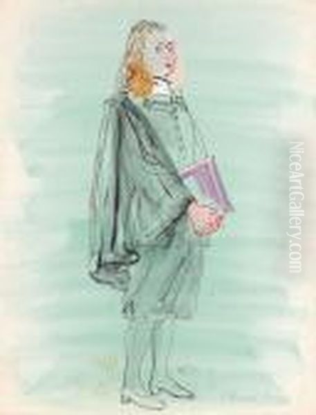 Etude Pour Le Personnage De Pascal Pour La Fee Electricite - view 1
