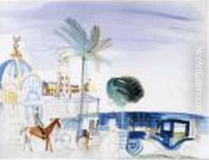 Le Casino De Nice Au Cavalier by Raoul Dufy
