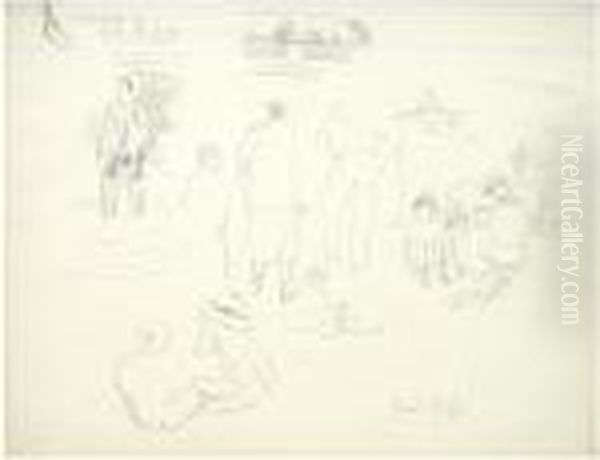 Personnages Au Bord De La Mer - view 1