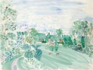 Eglise Dans La Campagne Normande by Raoul Dufy