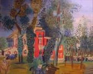 Paddock A Deauville by Raoul Dufy