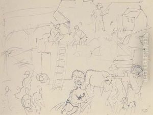 Scene De Ferme, Depicage by Raoul Dufy