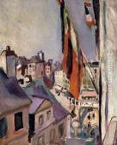 La Rue Pavoisee by Raoul Dufy