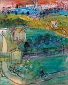 Landscape At Langres by Raoul Dufy