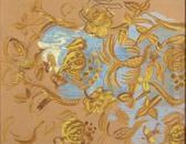 Composition D'oiseau Et De Fleurs - view 1