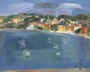 Le Pecheur Sur La Jetee, Sainte-adresse by Raoul Dufy