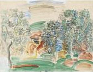 Paysage Aux Oliviers by Raoul Dufy