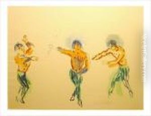 Projet Pour Les Ballets De Monte-carlo, Etude De Ballet Vers 1933 by Raoul Dufy