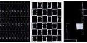 (i) Pois Blancs Sur Fond Noir
(ii) Carres Et Ovales Blancs Sur Fond Noir
(iii) Composition En Noir Et Blanc by Raoul Dufy