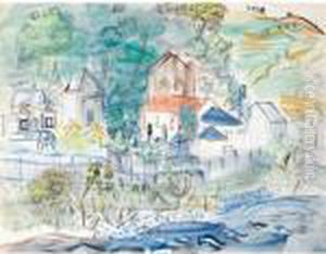 Le Cimetiere Saint Jean by Raoul Dufy