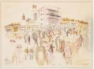 Champs De Course D'epsom by Raoul Dufy