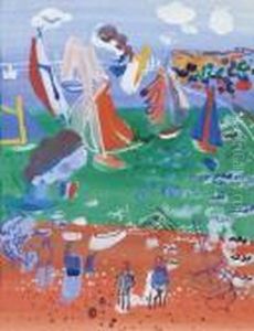 Visite De L'escadre Anglaise Au Havre. Circa 1928. by Raoul Dufy
