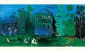 Les Cygnes, Circa 1940 by Raoul Dufy