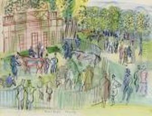 Paddock A Chantilly by Raoul Dufy