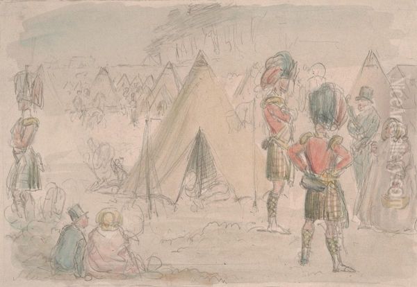 Highland Regiment in Camp - view 1