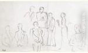 Reception Circa 1935 by Raoul Dufy